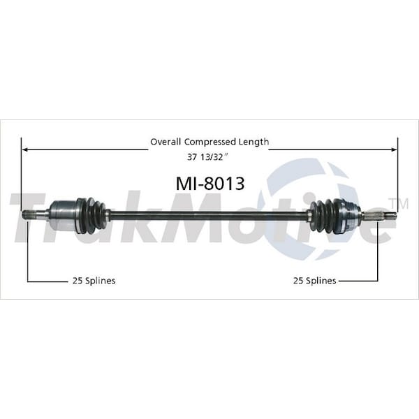 Surtrack Axle Cv Axle Shaft, Mi-8013 MI-8013 - main
